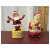 2 vintage Santa toys
