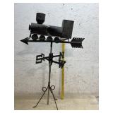 Train folksy tin Weathervane