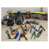 Towing Mirrors, Lantern, Snips, Sander &