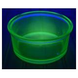 Vintage Hazel Atlas Uranium Glass Bowl. A few
