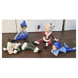 4 Ceramic Elves
