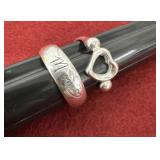 2 - .925 Silver Rings - Mom And Heart