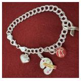 .925 silver Charm bracelet
