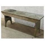Bucket Bench - old blue paint 54/15/22