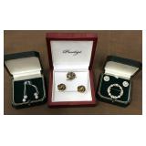 Earrings, broaches - hedgehog