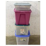 4 Storage Totes