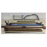 Saws, Level, Load Bar etc.