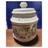 McCoy Cookie Jar. Vintage covered wagon. C.