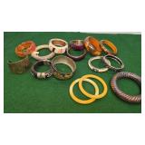 Collection of vintage bangle bracelets