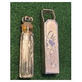 Wells Sterling silver perfume bottle holder with