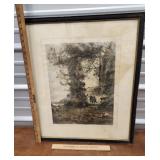 A dance in the woods- Jean Baptiste Camille print