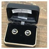 14k Gold & Black Pearl Earrings