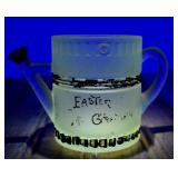 Victorian Frosted Glass "Easter Greetings"