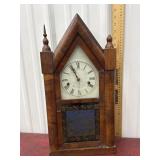 antique Ansonia Gothic-style steeple clock *has