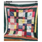 Hand tied lap quilt