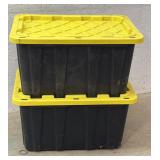 2 HDX - Heavy Duty 27 Gallon Totes