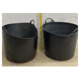 2 Plastic Versa-Tubs
