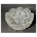 Cut Glow Glass candy dish. Beautiful!