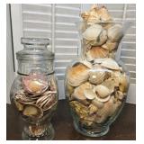 Apothecary Jar, vase, & seashells