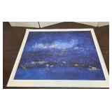 Winter skies over Cornell Ithaca print by Dru