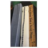 STS sterling silver tennis bracelet - very dark