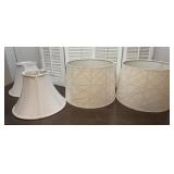 4 Really Nice Lamp Shades - Appear To Be New