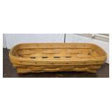 Oval Longaberger basket dated 1998