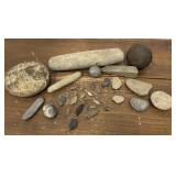 Interesting found local rocks, arrowheads