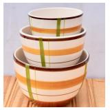 Vintage Hand Painted ND Nesting Bowls