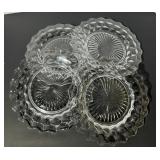 Glow Glass set 4 plates.