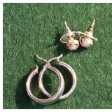 2pr sterling earrings - JCM Jacmel Mauritius (pr