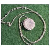 "Imena" 925CZ sterling silver necklace - very