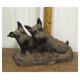 Cast iron doorstop - Scottie dogs