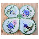 Desvres GF Faience Hand Painted Relish