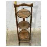 Stenciled Folding Muffin Stand