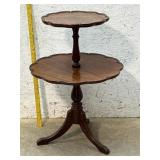 2 Tier Pie-Crust Stand