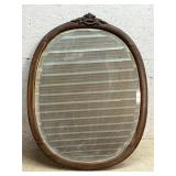 Oval Oak Mirror