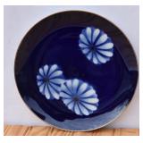 Vintage Fukagawa Arita Porcelain Plate. Cobalt &