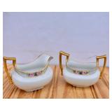 Antique Limoges France Art Deco Creamer & Open