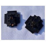 Antique Black Glass/Jet Victorian Mourning