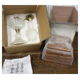 Victorian oil lamp, stairway curio shelf *new