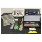 JUNK - Lights, office supplies, magnifying glasses