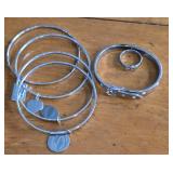 Stainless steel bracelets & ring - belt buckle