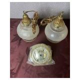 Vintage NOS Double Swag Lamp