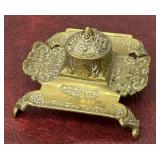 Brass inkwell - missing insert