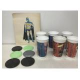 Batman - picture, 6 Batman themes McDonalds cups