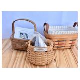 3 Cute Small Size Longaberger Baskets