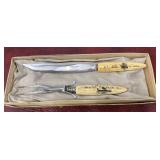 Ontario  Knife Co. Scrimshaw  carving set