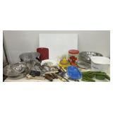 Kitchen treasures- Corningware, measuring cups,