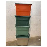 4 Storage Totes w/Lids -all proceeds to the food